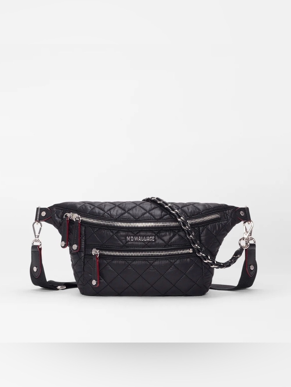 MZ Wallace Black Crosby Crossbody Sling Bag